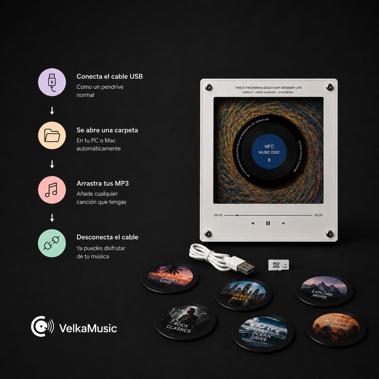 Reproductor de Discos NFC