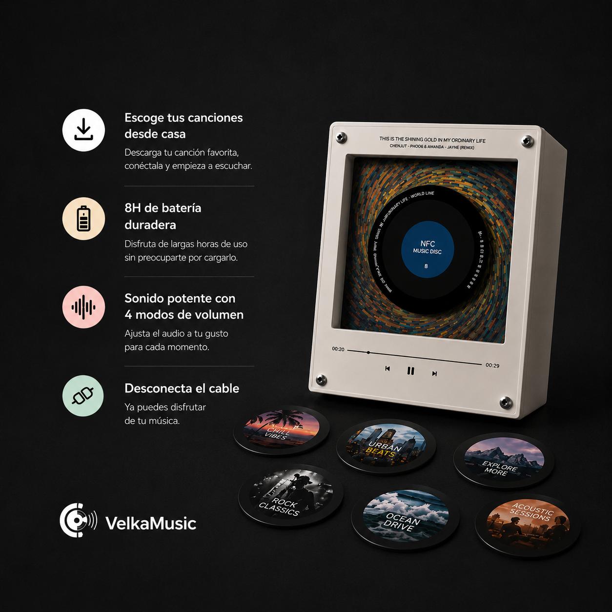 Reproductor de Discos NFC
